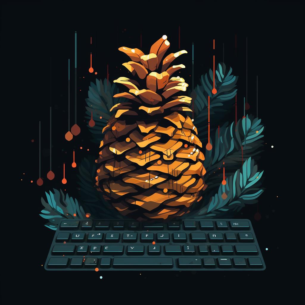 A terminal window showing the command 'pinecone.init(api_key='your-api-key')' being executed.
